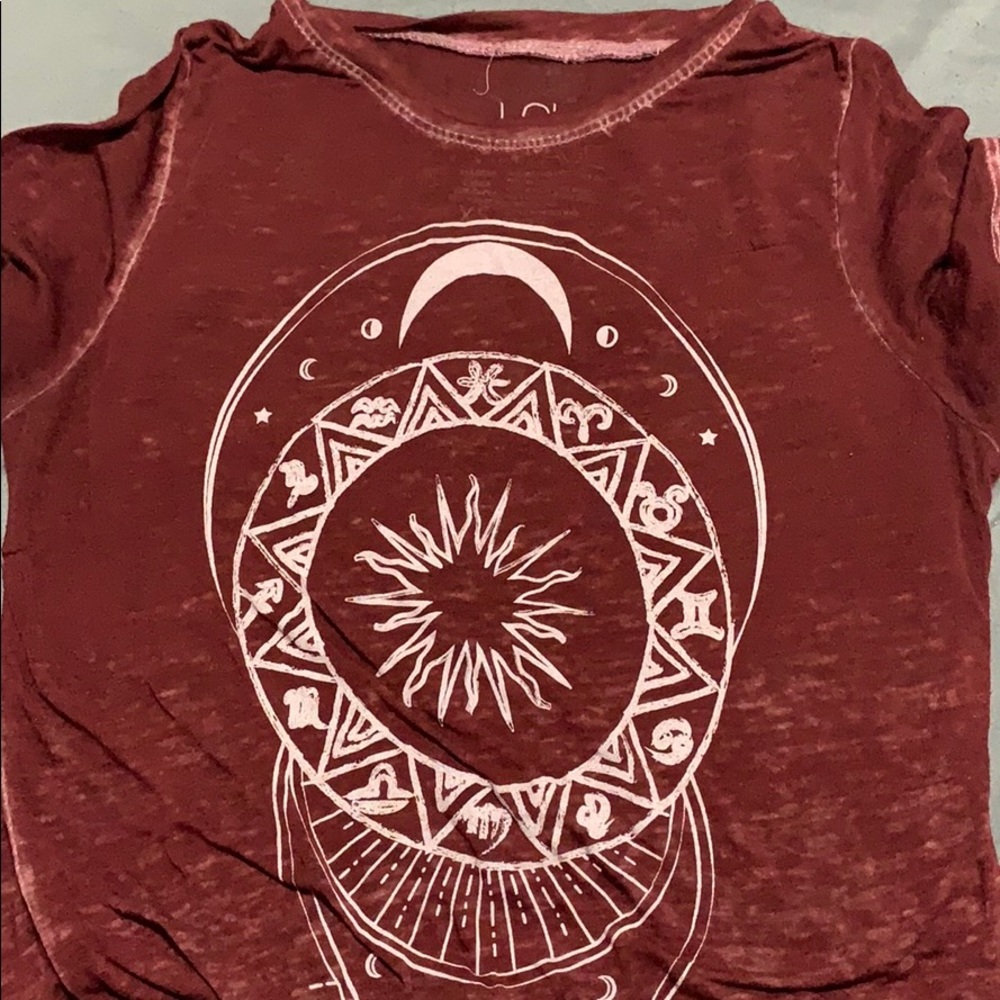 Burgundy shirt